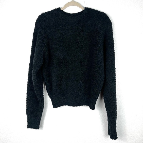 Skims sweater knit unisex black pullover crew neck soft size XXS/S - Picture 7 of 10